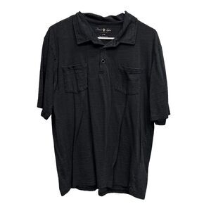 David Taylor Collection Men L Gray Short Sleeve Golf Polo Shirt Pockets Cotton